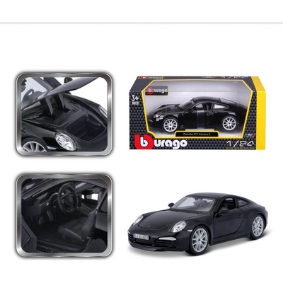 Carrera Bburago Plus Porsche 911 S černá 1:24 – Zboží Mobilmania