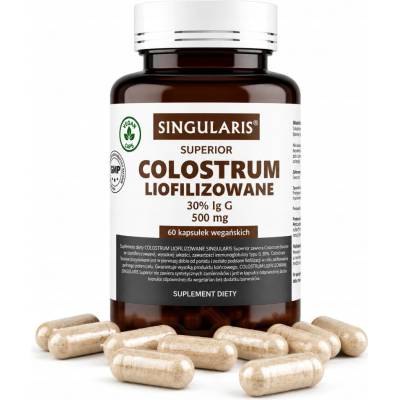 Singularis Lyofilizované kolostrum 30% IgG 500 mg 60 kapslí