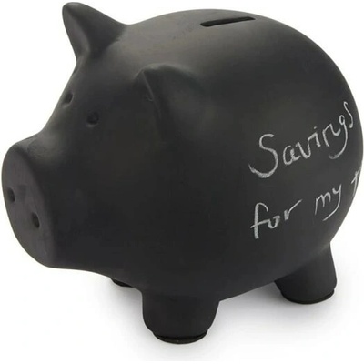 Popisovateľná pokladnička Balvi Oink 25533, čierna
