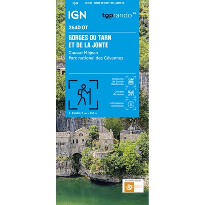 mapa Gorges du Tarn 1:25 t.