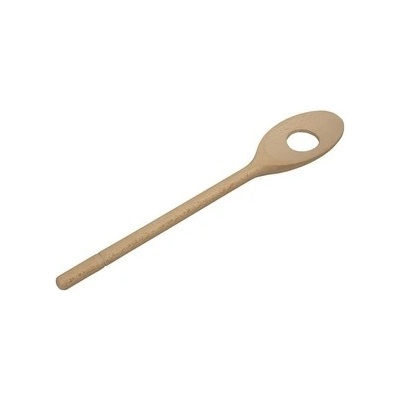 vařečka oválná 30cm kul.otvor dřev.