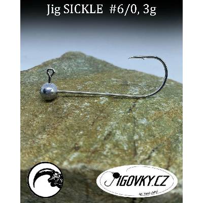 Jigovky.cz Jigové hlavičky Sickle vel.6 3g 5 ks