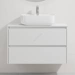 Bath Deluxe Шкаф за баня с мивка TRONDHEIM/KRISTIANSAND 90x57x46 cm бял (SETBT0150C)