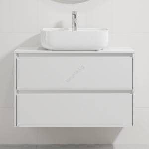 Bath Deluxe Шкаф за баня с мивка TRONDHEIM/KRISTIANSAND 90x57x46 cm бял (SETBT0150C)