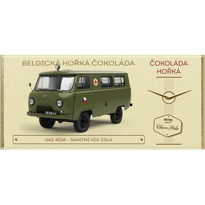 CHOCO POLA UAZ 452A sanitní vůz ČSLA hořká 100 g