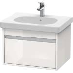 Duravit Ketho - Шкафче за умивалник 41x60x46 см, 1 чекмедже, лъскаво бяло KT667002222 (KT667002222)