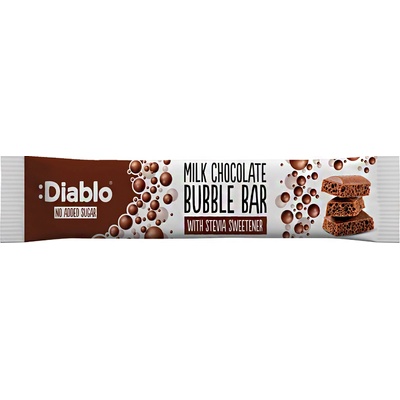 DIABLO Tyčinka čokoládová s bublinkami bez pridaného cukru 30g