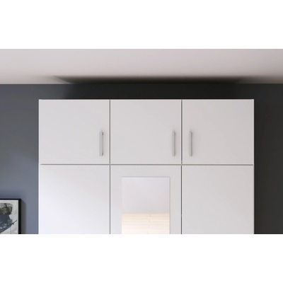 Forte Надстройка за гардероб five 130 см, бяла (ecbn031-120)