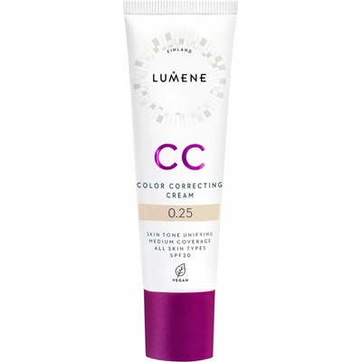 Lumene CC Color Correcting Cream CC krém pre jednotný tón pleti SPF20 0.25 Neutral 30 ml
