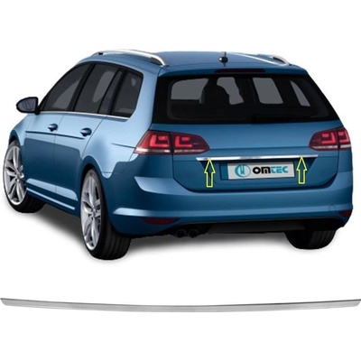 Nerez leštěná lišta nad horní SPZ VW Golf VII kombi 2012-2019
