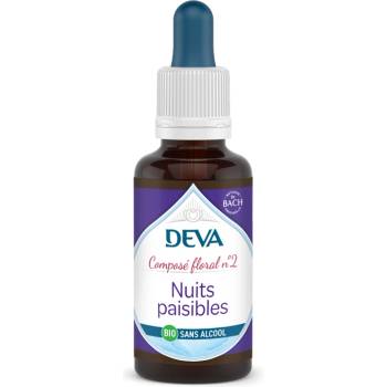 Deva Спокойни нощи, флорални есенции, капки по метода на Бах №2 (без алкохол) 30 ml | Deva (774878 (151178))