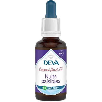 Deva Спокойни нощи, флорални есенции, капки по метода на Бах №2 (без алкохол) 30 ml | Deva (774878 (151178))
