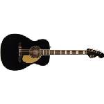 Fender California Vintage Malibu with Case, Gold Pickguard, Matching Headstock, Black (0971022306)
