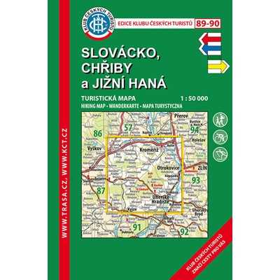 Slovácko Chřiby a Jižní Haná 1:50 000 turistická mapa