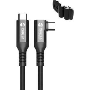 Vortex Virtual Reality VortexVR 3m USB-C кабел за Meta Link | с държач за Meta Quest 3 / 3S / 2 (VVR.K3M2.CO.OQ2.USB.C.2022)