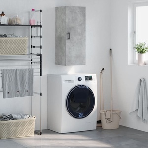 vidaXL Стенен шкаф бетонно сив 34, 5x34x90 см (828856)