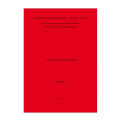 Výživové hodnotenie potravín - Eva Dudríková