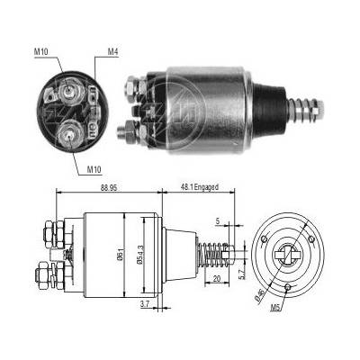 Spínač startéru Bosch 0001359050
