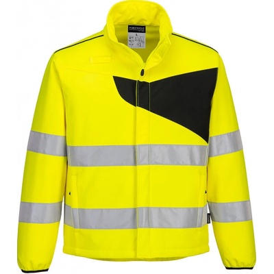 Portwest PW275 PW2 Hi Vis reflexná softshellová bunda žltá čierna