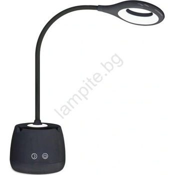 Kobi LED Димируем гъвкав акумулаторен настолна лампа LUSIA LED/5W/5V 3000/4000K 1200 mAh черен (KB0525)