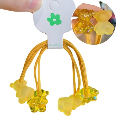 HARAHU Гумички за коса be-38324 - Жълта kp38324 (be-38324)