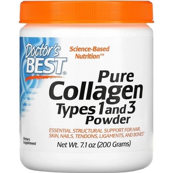 Doctor’s Best Kolagen prášek Typ I & III 200 g