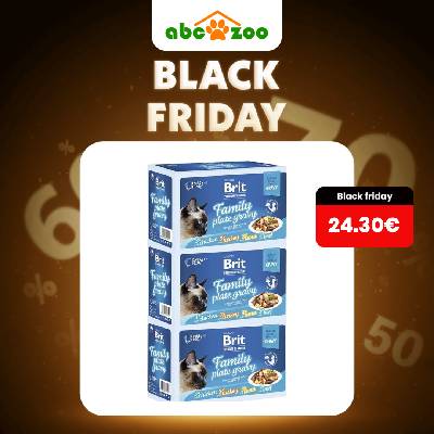 BRIT - Kapsičky BRIT Premium Cat Delicate Fillets in Gravy Family Plate 36 x 85 g