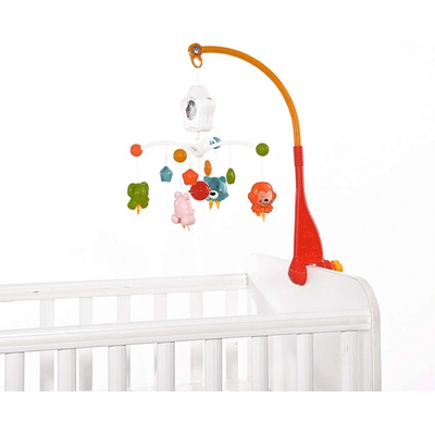 Lorelli Музикална въртележка lorelli happy animals, Оранжев - Код l11563 (l11563-103102600002-3800151969327)