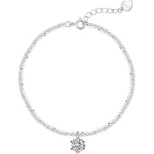 Silenti Jewelry Сребърна гривна "Кехлибар" - Сребърен