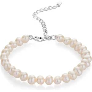 Swan Гривна със сладководни бели перли 6.5-7мм R04356BW Swan
