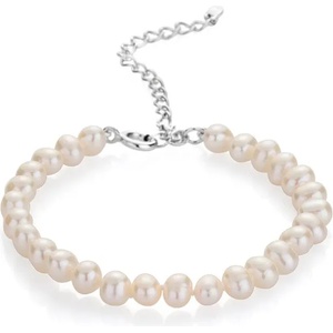 Swan Гривна със сладководни бели перли 6.5-7мм R04356BW Swan