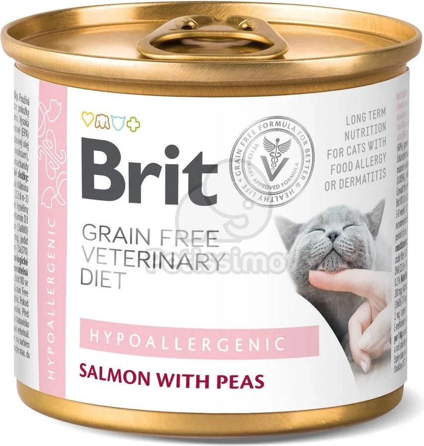 Brit Grain Free Veterinary Diet Hypoallergenic salmon & pea 200 g