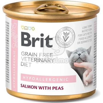 Brit Grain Free Veterinary Diet Hypoallergenic salmon & pea 200 g