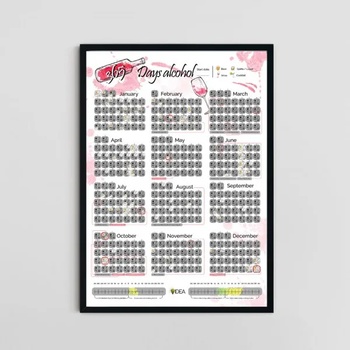 Image 1 of ШантавоЕ Алкохолен скреч постер 365 Дни Алкохол