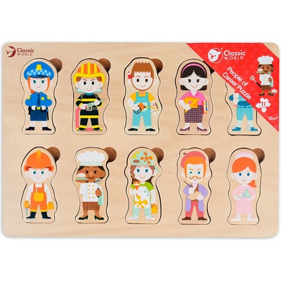 Classic World Дървен пъзел Classic World - Професии (CW40016)