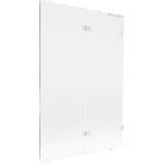Mexen Lunar L параван за вана 2-крила десен 120 x 150 cm, прозрачен, бял - 897L-120-100-20-00-P (897L-120-100-20-00-P)