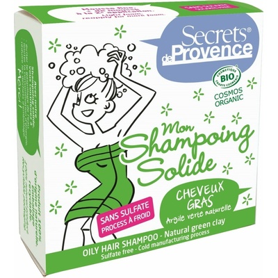 Secrets de Provence tuhý šampón na mastné vlasy 85 g