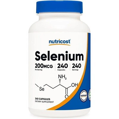 Nutricost Селен (L-селенометионин) 200 g 240 капсули | Nutricost (67949 (179101) NC)