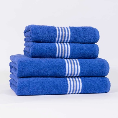 Lindart uterák Dobby set 50 x 100 cm + 70 x 140 cm modrá