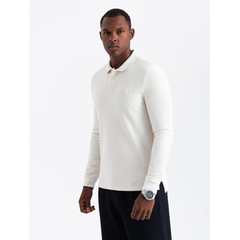 Ombre Clothing Мъжка поло риза с дълъг ръкав Ombre Clothing Ombre Clothing | Byal | МЪЖЕ | S