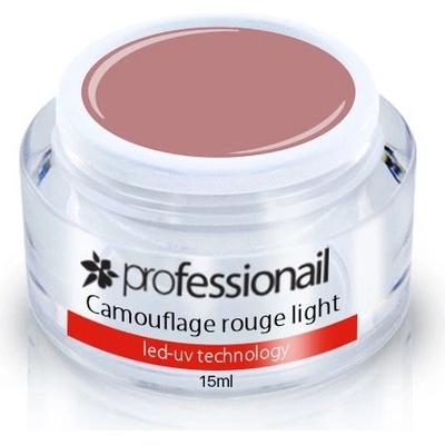 Professionail LED UV Gél kamufláž ROUGE LIGHT púdrovo-hnedej farby 15 ml