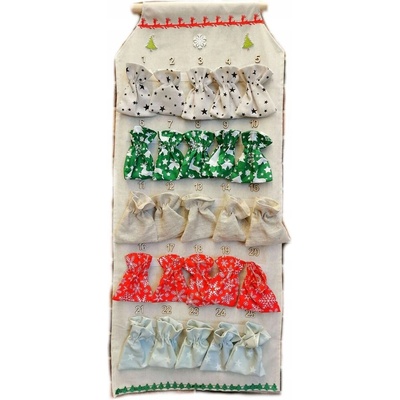 LoveGifts Adventný kalendár závesný - obdĺžnik prázdny (na vlastné naplnenie)