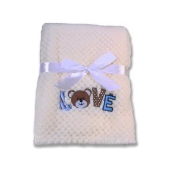 Image 1 of Cangaroo - Бебешко одеяло Freya 110/80 бял