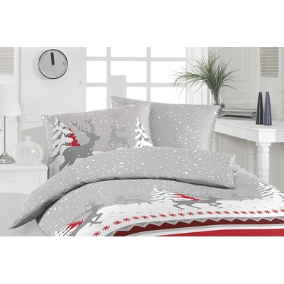 Florella flanel obliečky Fasana Rot 70x90 140x200