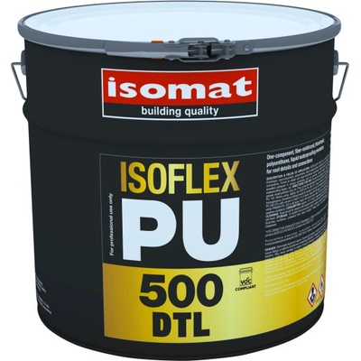 ISOMAT ISOFLEX-PU 500 DTL - Vláknami zosilnená, polyuretánová hydroizolácia pre strešné detaily a spoje Farba: Biela, Hmotnosť: 5 kg