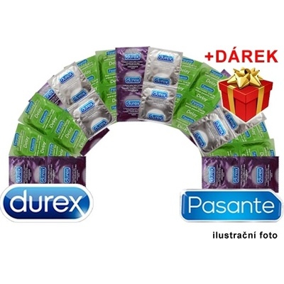 Durex mix znecitlivujících kondomů 40 ks