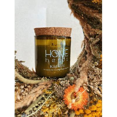 AROMKA Přírodní vonná svíčka sójová v pivní láhvi, Levandule, 150 ml
