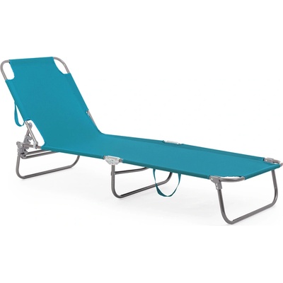 Bizzotto Сгъваем шезлонг ORISTANO 55x185x70 cm. тюркоаз (0815013)