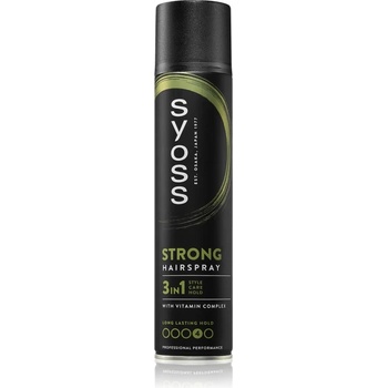 Syoss Strong Hold Hairspray лак за коса със силна фиксация 3 в 1 300ml