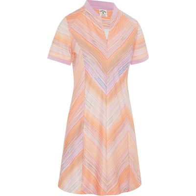 Callaway Striped Dress Papaya